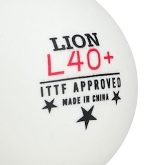 Bola de Tênis de Mesa Yashima Lion 3 Estrelas ITTF - 3 Unidades - Foto 2