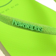 Chinelo Havaianas Slim Glitter Neon - Feminino - Foto 3