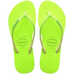 Chinelo Havaianas Slim Glitter Neon - Feminino - Foto 1