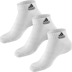 Kit de Meias Cano Curto adidas Cushioned Ankle - 3 Pares - Adulto - Foto 3