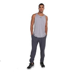 Calça Fila Slim Zip - Masculina - Foto 4