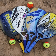 Raquete de Beach Tennis Penalty Carbon 3K Silver XXII - Foto 8
