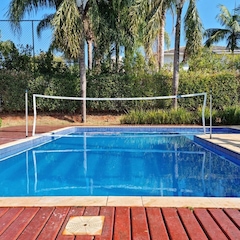 Rede de Biribol Vôlei de Piscina 4 Faixas 4 Metros Gismar Redes - Foto 8
