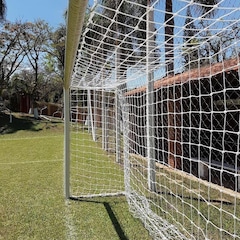Rede para Trave de Gol Futsal Fio 4 Caixote Seda Futebol de Salão Gismar Redes - Par - Foto 5