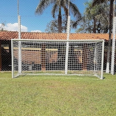Rede para Trave de Gol Futsal Fio 4 Caixote Seda Futebol de Salão Gismar Redes - Par - Foto 8