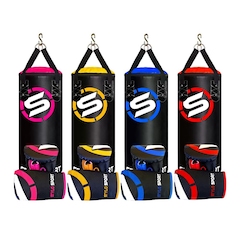 Saco de Pancada Boxe Stylo 70 + Luva de Treino Bate Saco Infantil - Foto 5