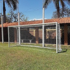 Rede para Trave de Gol Society Suiço 4mts Fio 4 Seda Gismar Redes - Par - Foto 3