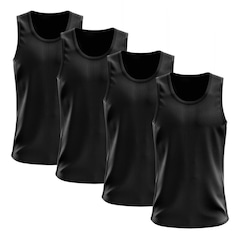 Camiseta Regata Térmica Whats Wear Dry Fit com Proteção Solar UV - Masculina - 4 Unds - Foto 1