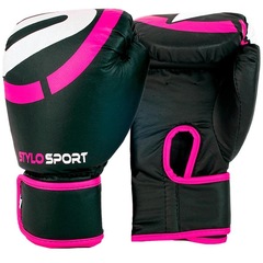 Luva Muay Thai Boxe Treino Profissional Stylo + Bandagem Elástica - Foto 4