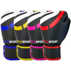 Luva Muay Thai Boxe Treino Profissional Stylo + Bandagem Elástica - Foto 5