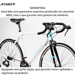Bicicleta Aro 700 Athor Speed Estrada VOne Freio Side Pull Shimano 14 Velocidades - Foto 3