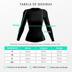 Kit de Camisetas Manga Longa Rony Versátil Proteção Solar UV 50+ Térmica - 3 Unidades - Feminina - Foto 8