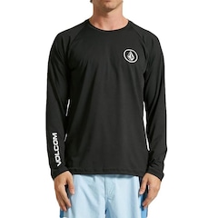 Camisa Manga Longa Lycra Volcom Lido Stone - Masculina - Foto 1
