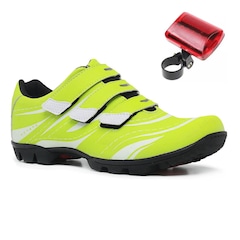 Sapatilha de Ciclismo New Fox Bike Reflective - Adulto + Lanterna Led Traseira - Foto 1