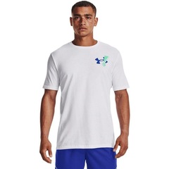 Camiseta Masculina Under Armour Manga Curta Basquete Exclamation Bball SS - Foto 1