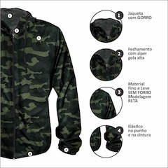 Jaqueta Corta Vento com Capuz WSS Light Classic - Masculina - Foto 3
