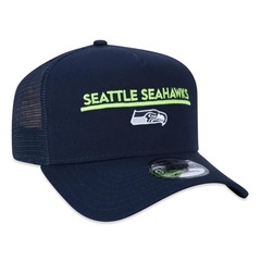 Boné Aba Curva New Era Seattle Seahawks 940 A-Frame - Snapback - Adulto - Foto 4
