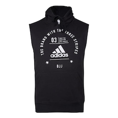 Camiseta Regata de Moletom com Capuz adidas Community Line JJ - Masculina - Foto 1