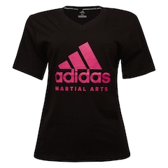 Camiseta adidas Martial Arts - Feminina - Foto 1
