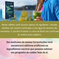 Kit Spirulina Premium Orgânica Puravida - 200 Tabletes - 2 Unds - Foto 3