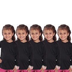 Kit Camisetas Manga Longa Dellas Fit Térmica - 5 Unidades - Infantil - Foto 1