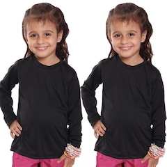 Kit Camisetas Manga Longa Dellas Fit Térmica - 2 Unidades - Infantil - Foto 1