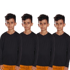 Kit Camisetas Manga Longa Dellas Fit Térmica - 4 Unidades - Infantil - Foto 1