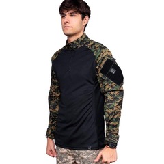 Camiseta Bélica Combat Shirt Steel Marpat com Proteção UV50 - Masculina - Foto 3