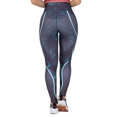 Calça Legging Manalinda Black & Blue - Feminina - Foto 2