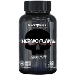 Termogênico Black Skull Thermo Flame Hardcore Cafeína Maior Foco - 120 Cápsulas - Foto 1