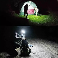 Lanterna Led de Cabeça DK Profissional Recarregável Camping Sensor de Movimento - Adulto - Foto 4
