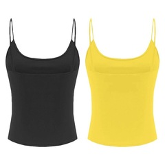 Kit Camisetas Regata PMC de Alcinha Básica - 2 Unidades - Feminina - Foto 2