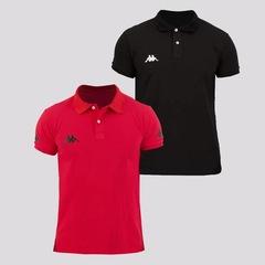 Camisa Polo Kappa Piquet + Sport Omini - 2 unidades - Masculina - Foto 1