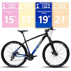 Bicicleta Aro 29 Ksw XLT 100 Aluminio - Freio a Disco - Câmbios Shimano - 21 Marchas - Foto 3