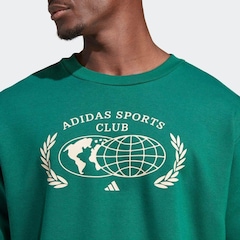 Blusão de Moletom sem Capuz adidas Sports Club - Unissex - Foto 9