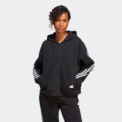Jaqueta de Moletom com Capuz adidas Zíper Future Icons 3-Stripes - Feminina - Foto 3