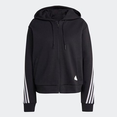 Jaqueta de Moletom com Capuz adidas Zíper Future Icons 3-Stripes - Feminina - Foto 4