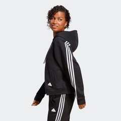 Jaqueta de Moletom com Capuz adidas Zíper Future Icons 3-Stripes - Feminina - Foto 5