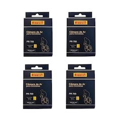 Kit de Câmara de Ar Pirelli 700cx28/45 Bico Fino Presta 60 mm - 4 Unds - Foto 1
