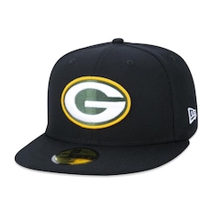 Boné Aba Reta New Era Green Bay Packers 5950 NFL - Fechado - Adulto - Foto 1