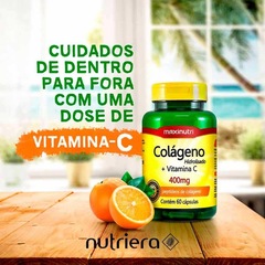 Kit de Colágeno Hidrolisado Vitamina C 400mg Maxinutri - 60 Caps - 2 Unds - Foto 2