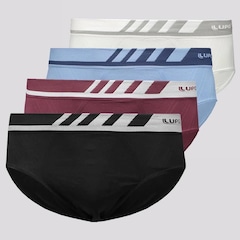 Cueca Slip Lupo Microfibra - Adulto - 4 unidades - Foto 1