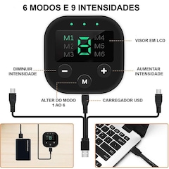 Tonificador Gold Sports Total Shape Turbo Usb Estimulador - Foto 3