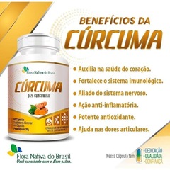 Kit Cúrcuma 95% Curcumina Flora Nativa - 60 Capsulas - 6 Unds - Foto 4
