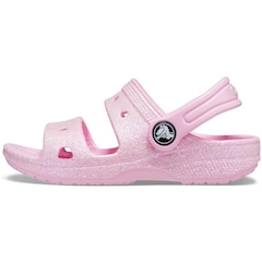 Sandália Crocs Classic Glitter Sandal - Infantil - Foto 2