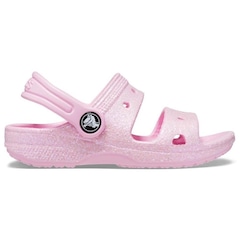 Sandália Crocs Classic Glitter Sandal - Infantil - Foto 1