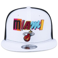Boné Aba Reta New Era 9FIFTY NBA City Edition Miami Heat Snapback - Adulto - Foto 2