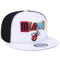 Boné Aba Reta New Era 9FIFTY NBA City Edition Miami Heat Snapback - Adulto - Foto 3