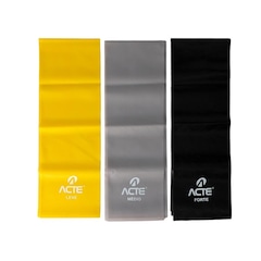 Kit de Faixas Elástica Acte Sports T13-A Band - Tensões Leve, Médio e Forte - Foto 4