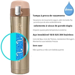 Garrafa Térmica Gold Sports Vibe - 500ml - Foto 2